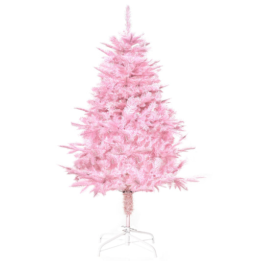 4FT Pop-up Artificial Christmas Holiday Tree Decoration With Automatic Open For Home Party, Pink