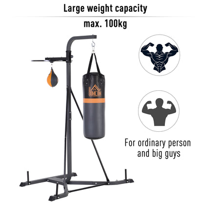 Freestanding Duo Punch Training Punchbag Sandbag  Adjustable Height Home Agility Training Steel Frame