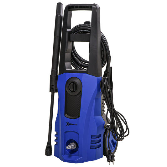 DURHAND High Pressure Washer, 150 Bar Pressure, 510 L/h Flow, 1800W, High-Performance Portable Power Jet Wash Cleaner, Blue