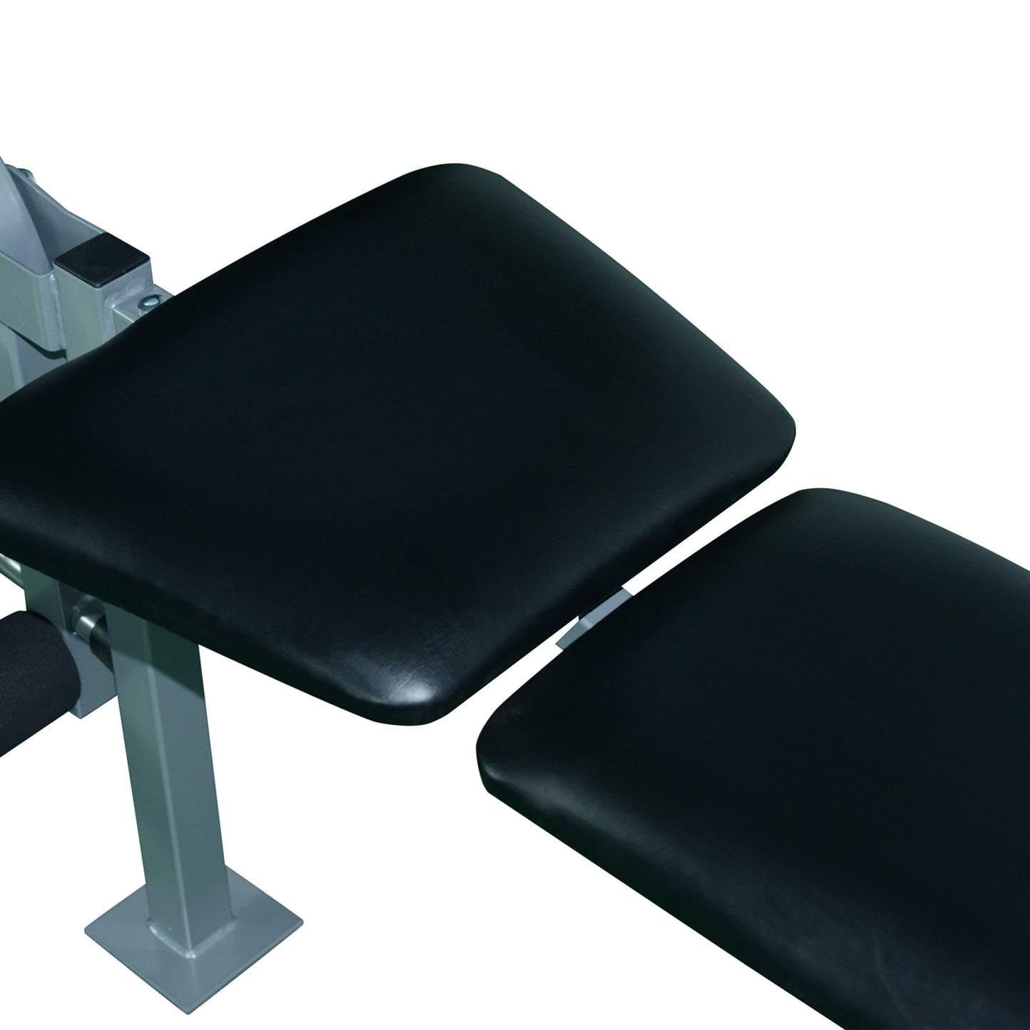 Heavy Duty Adjustable Multi Gym Chest Leg Arm Weight Bench w/4 Incline Positions - Black/Silver