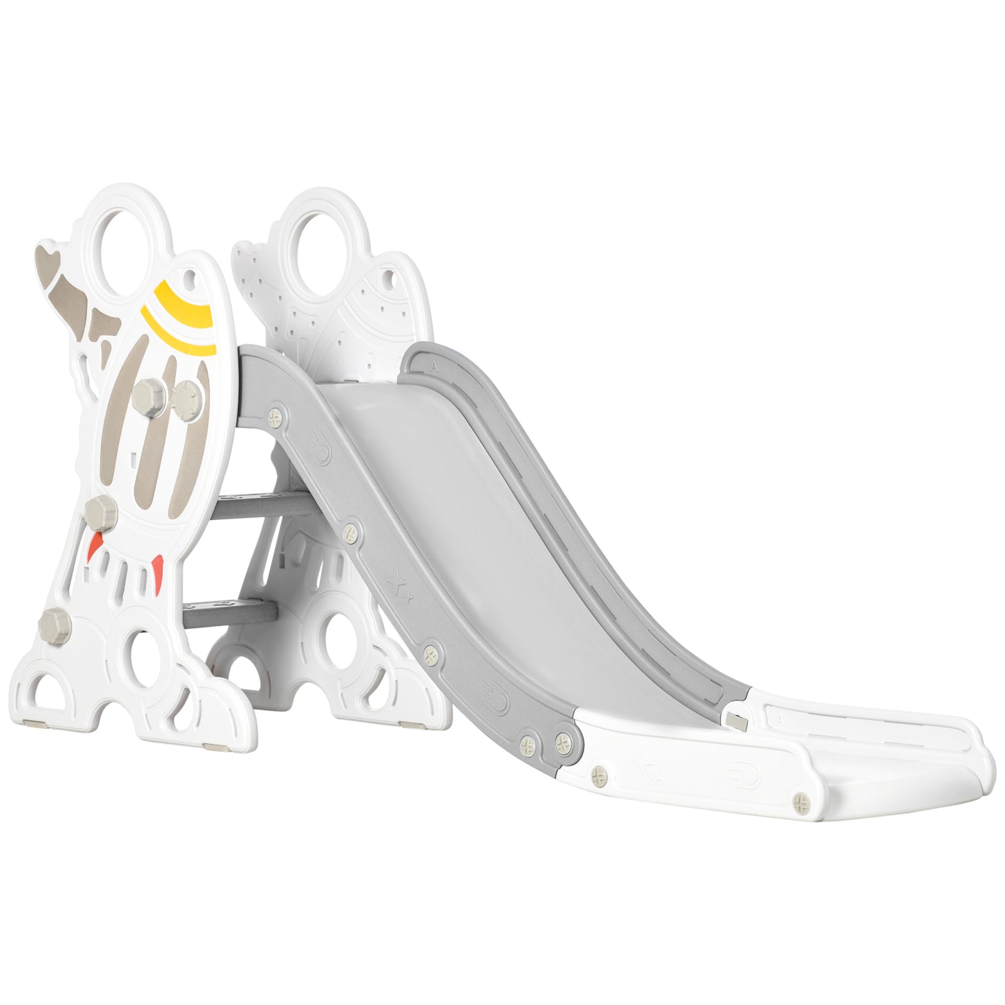 AIYAPLAY Kids Slide Indoor Freestanding Baby Slide Space Theme for Ages 1.5-3 Years - Grey