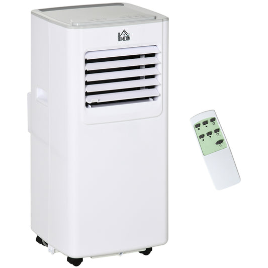 7000 BTU Mobile Air Conditioner Portable AC Unit for Cooling Dehumidifying Ventilating with Remote Controller, LED Display for Bedroom, White