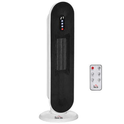 Ceramic Space Heater, Indoor Tower Heater W/ 45 Degree Oscillation, 24H Timer, Tip-Over & Overheating Protection, 1200W/2000W