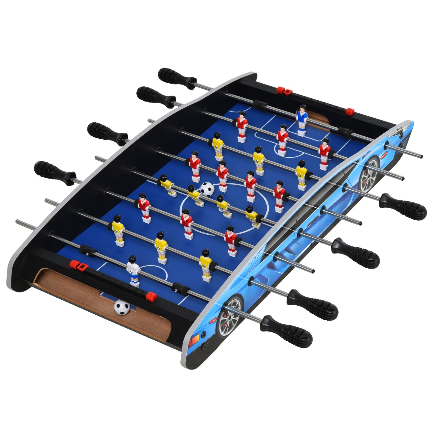 2ft Foosball Table Football Game Table Arcades Competition Sized for Indoor, Game Room, Bars