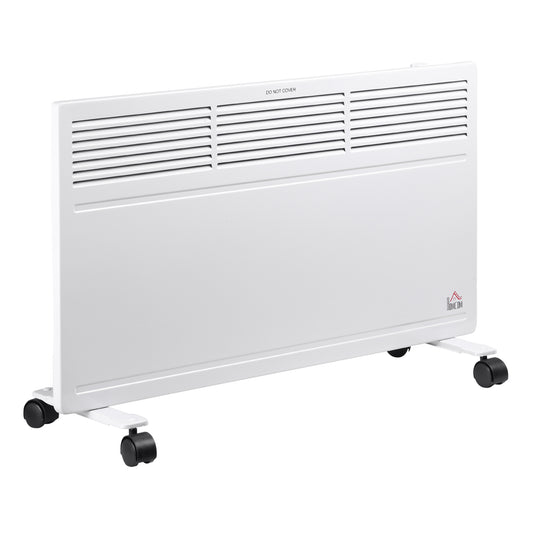 Convector Radiator Heater Freestanding or Wall-mounted Portable Electric Heating with 2 Heat Settings, Adjustable Thermostat