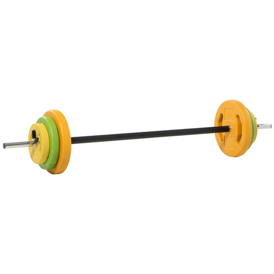 20kg Barbell Weights Set, Adjustable Weights With Non-slip Handle, for Women and Men Home Gym Strength Training