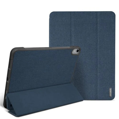 Dux Ducis Domo Series Blue Wallet Case With Apple Pencil Holder - For iPad Pro 11