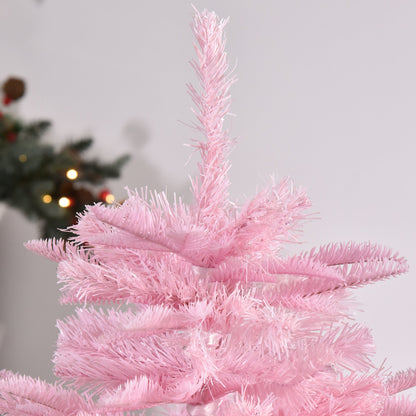 4FT Pop-up Artificial Christmas Holiday Tree Decoration With Automatic Open For Home Party, Pink