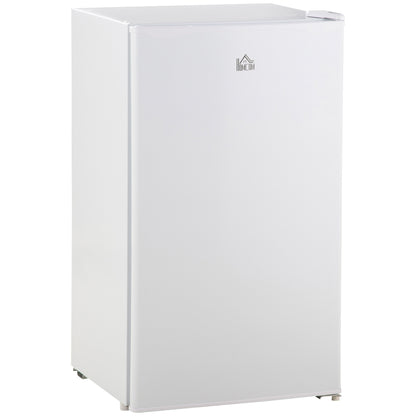 91 Litre Freestanding Under Counter Fridge with Chiller Box, Reversible Door, Adjustable Thermostat 47.5cm Wide Noise Level: Decibels 40 White