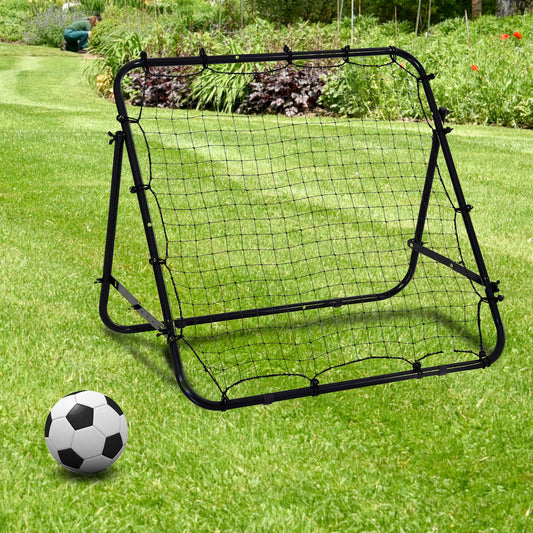 Adults Football Training Aid Multi-Sports Practice W/PE Mesh Metal Tube, 108W x 100D x 65Hcm-Black