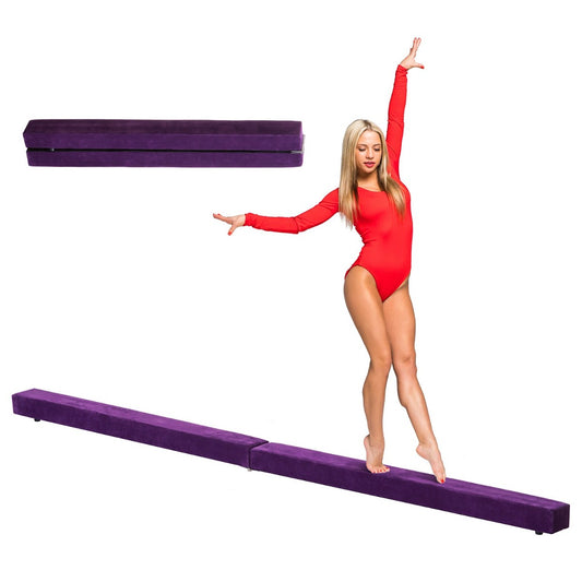 Gymnastics Balance Beam Fitness Trainer, 2.1 m-Purple