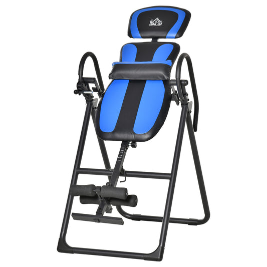 Foldable Gravity Inversion Table, Back Therapy Fitness Bench With Soft Ankle Cushions, for Home