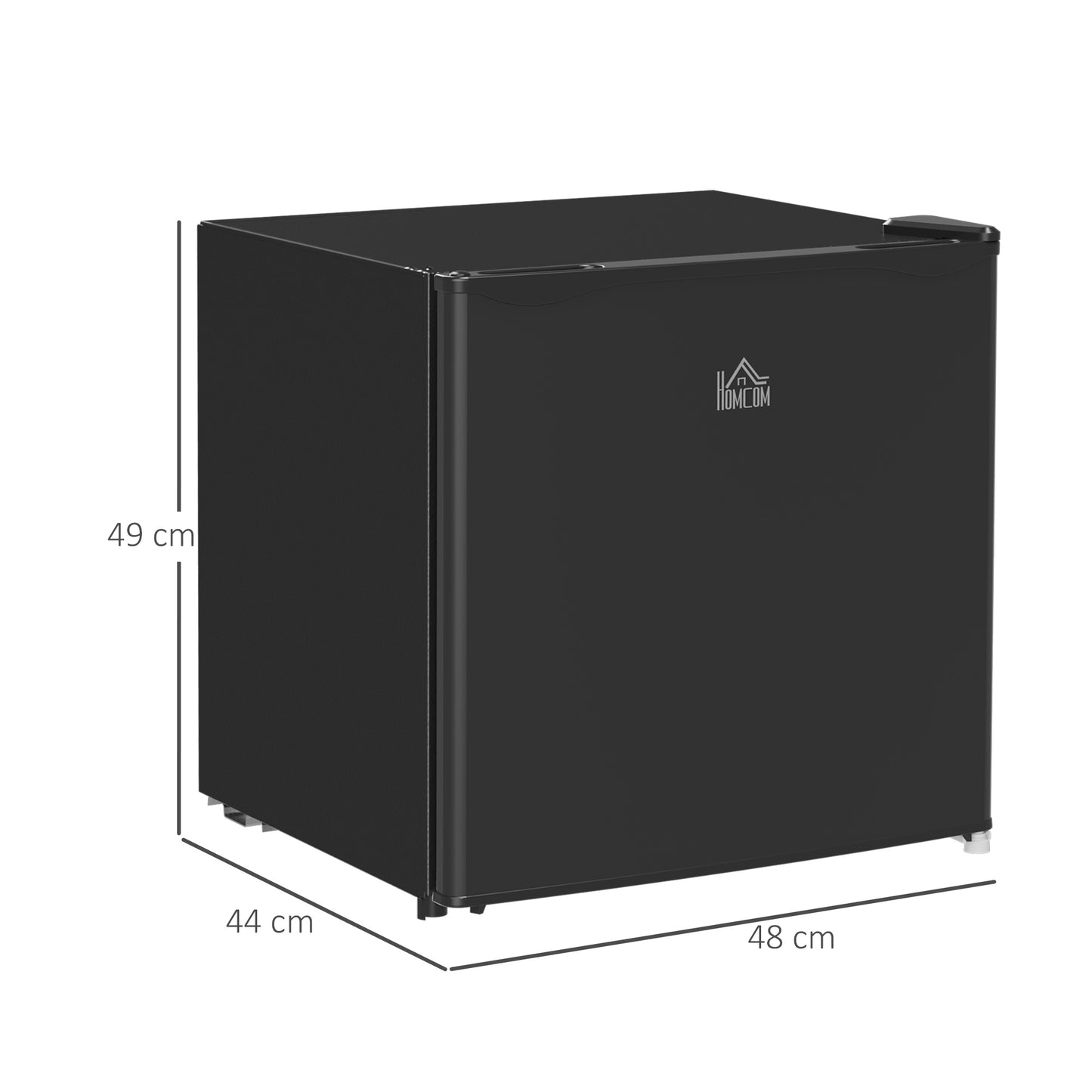 46L Table Top Fridge, Counter Top Fridge with Chiller Box, Adjustable Temperature, Reversible Door, Mini Fridge