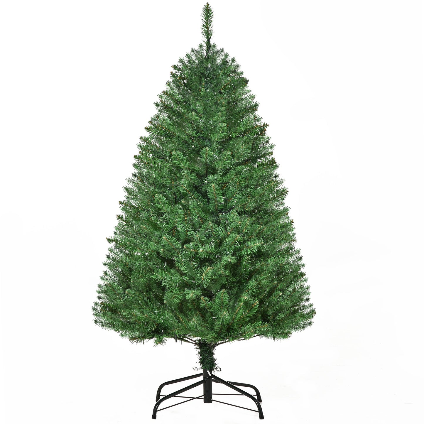 4 Feet Pre Lit Artificial Christmas Tree Warm White LED Light Holiday Home Decoration, Green