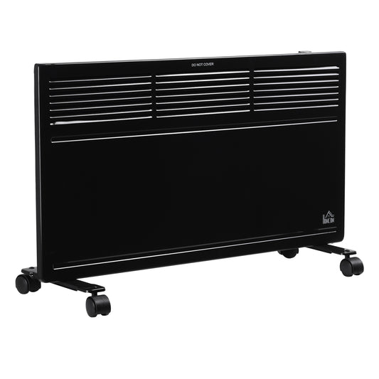 Convector Radiator Heater Freestanding or Wall-mounted Portable Electric Heating with 2 Heat Settings, Adjustable Thermostat and Safety Cut-Off