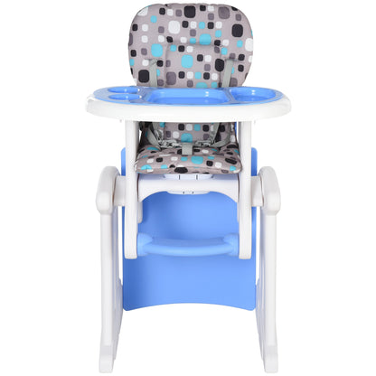 3-in-1 Baby Booster High Chair Seat Blue