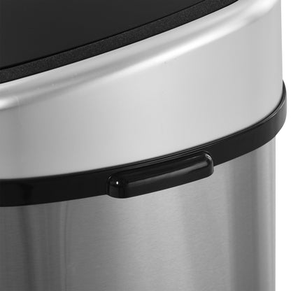 HOMCOM Sensor Bin, Stainless Steel, 58L